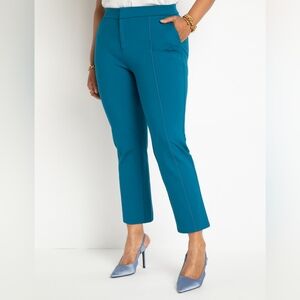 ELOQUII Ultimate Stretch Slim Leg Pant - morrocan blue